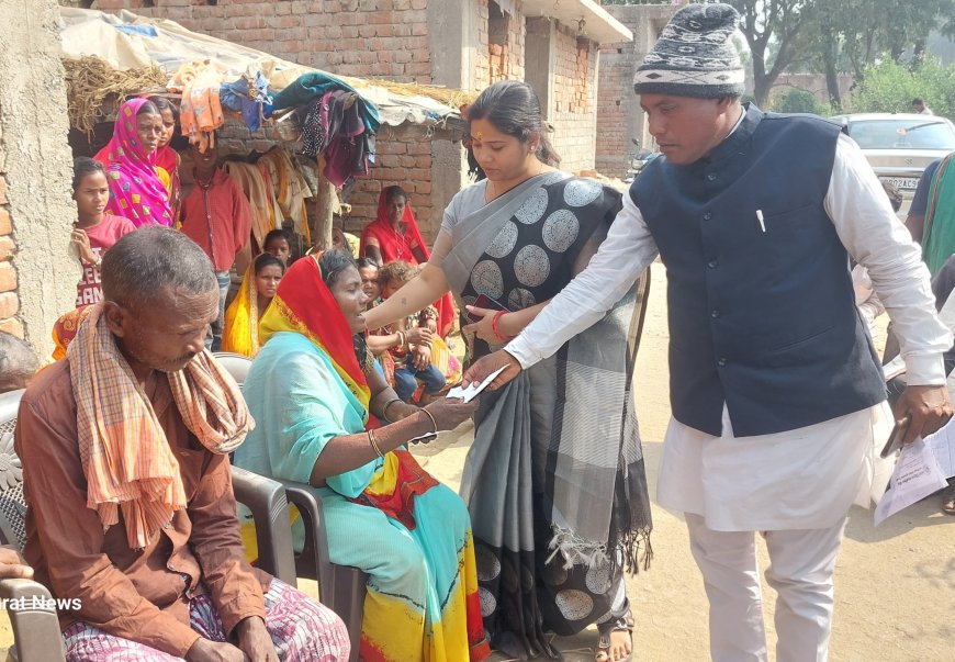 दूसरे प्रदेश में मजदूरी करने गए दो सहोदर भाई की मौत,मृतक के परिजनों से मिलने पहुंचे जिला परिषद् अध्यक्षा पुष्पा देवी